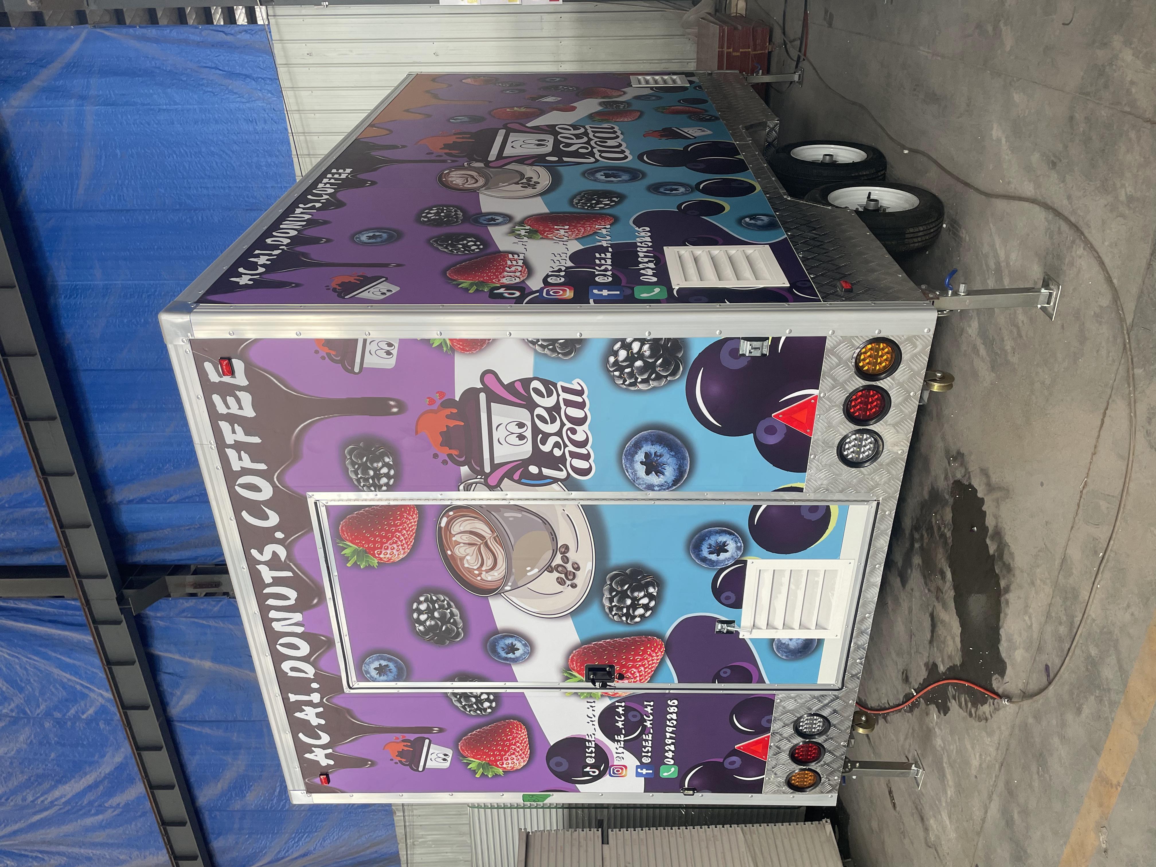 Acai berry donut Coffee mobile food truck, embark on a delicious journey