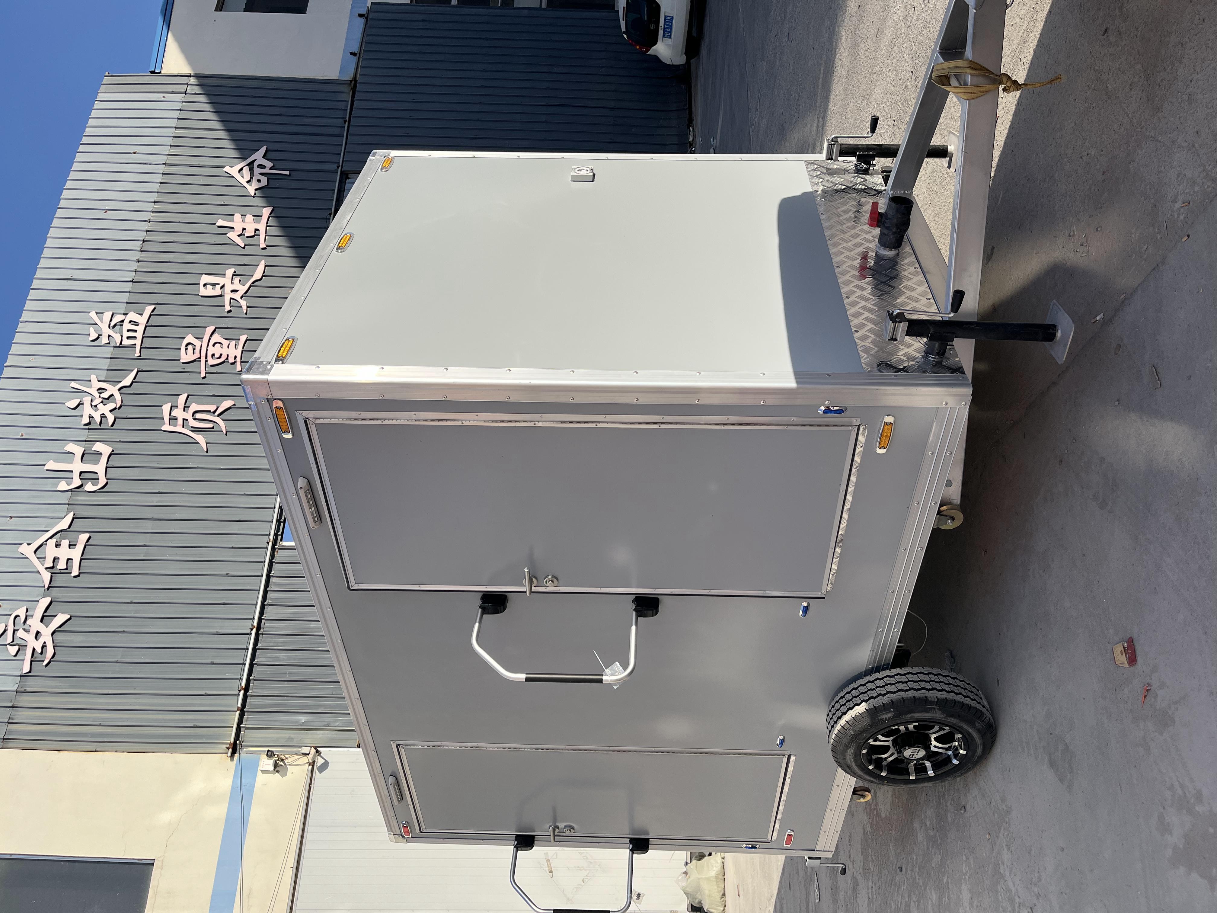 The dual-cubicle movable grey eco-friendly toilet efficiently meets temporary needs