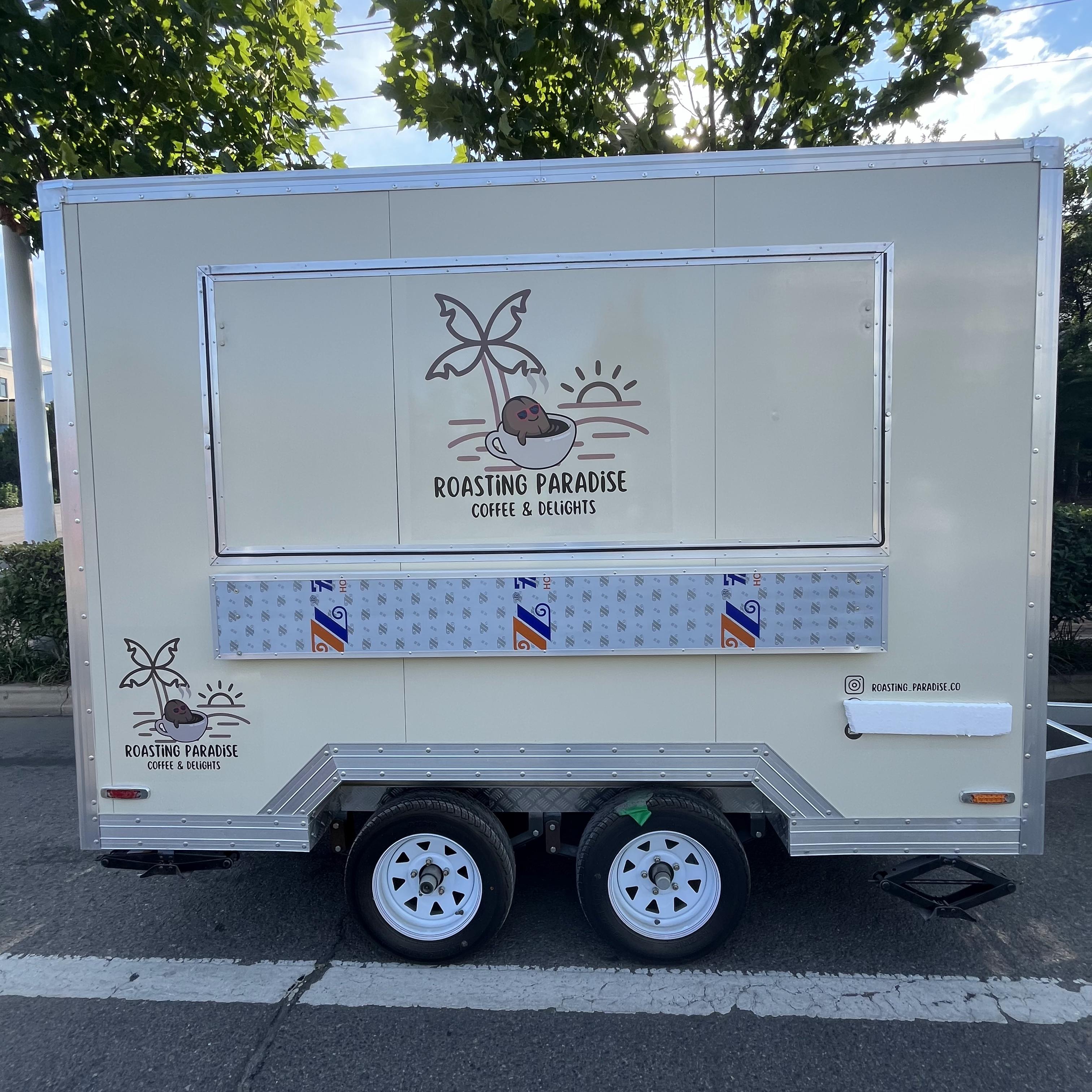 Multi-functional "Roasting Paradise" mobile food truck (coffee & food)