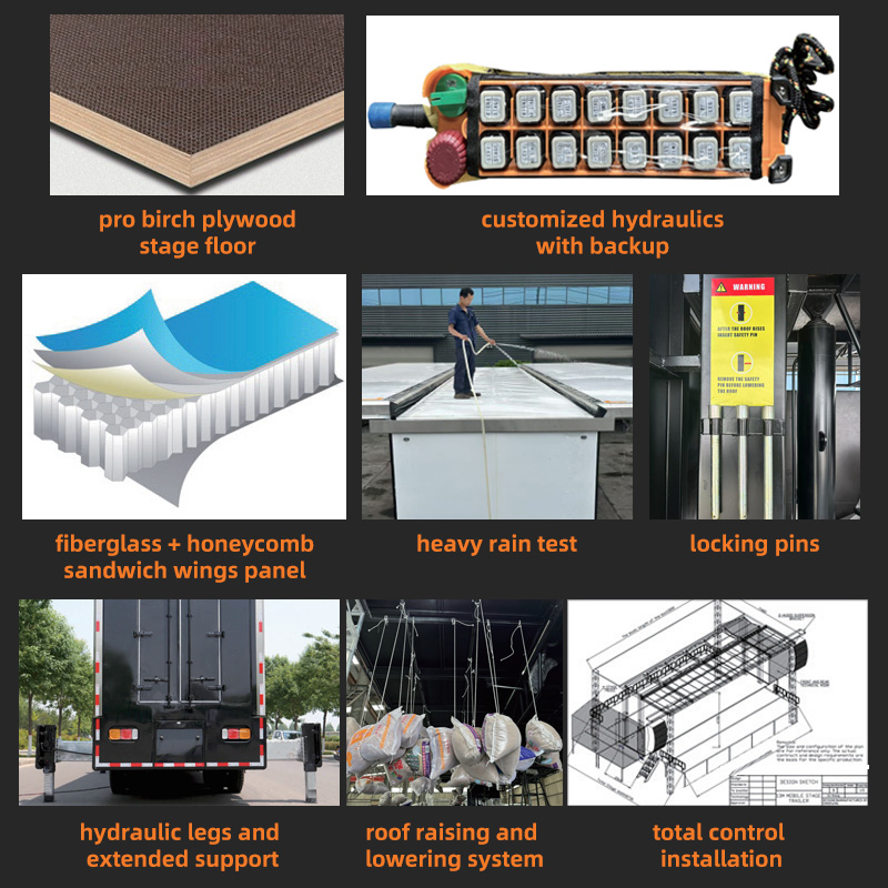 Portable outdoor stage: Creating a mobile performance space