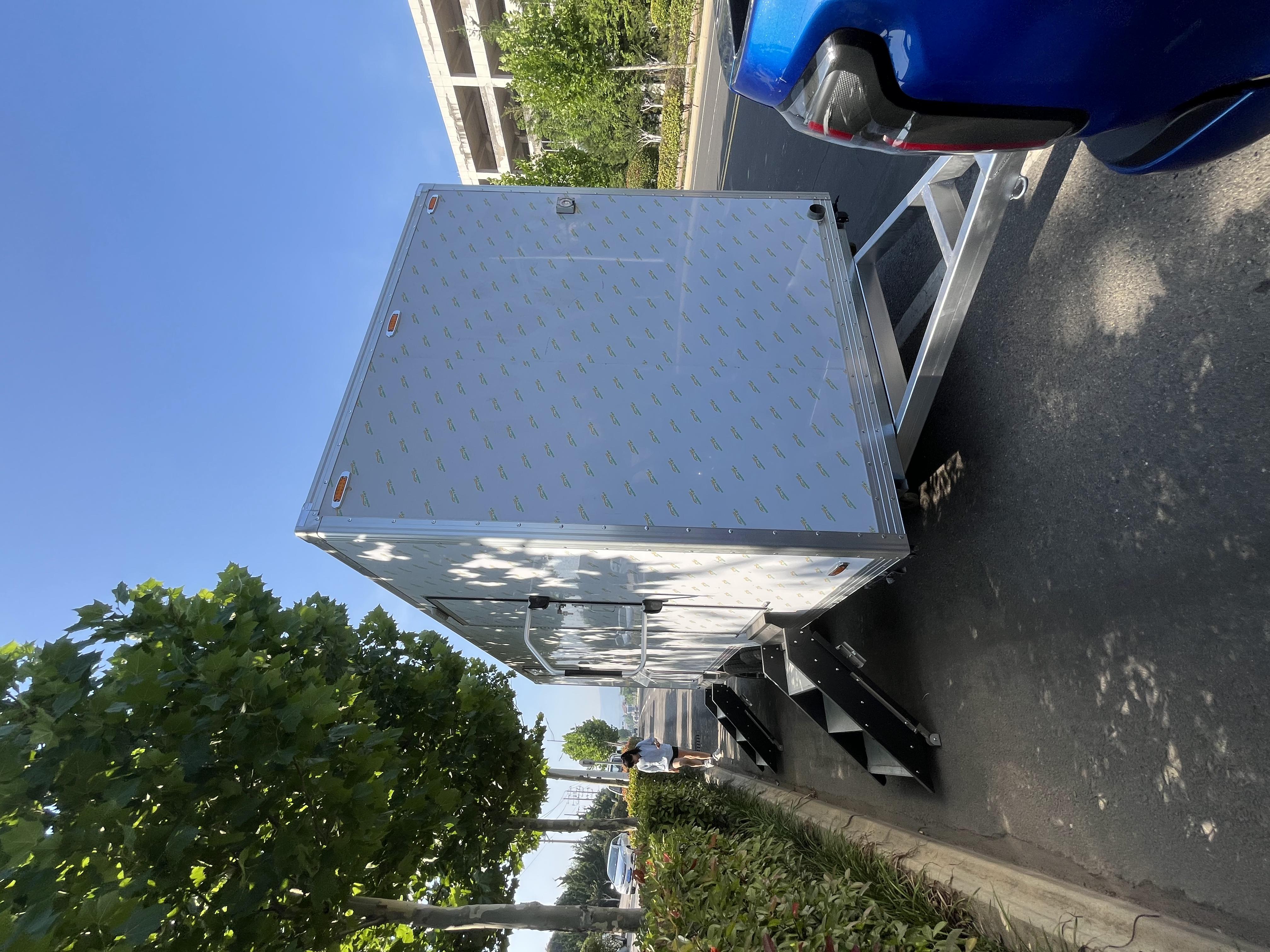Portable two-seat white eco-friendly toilet
