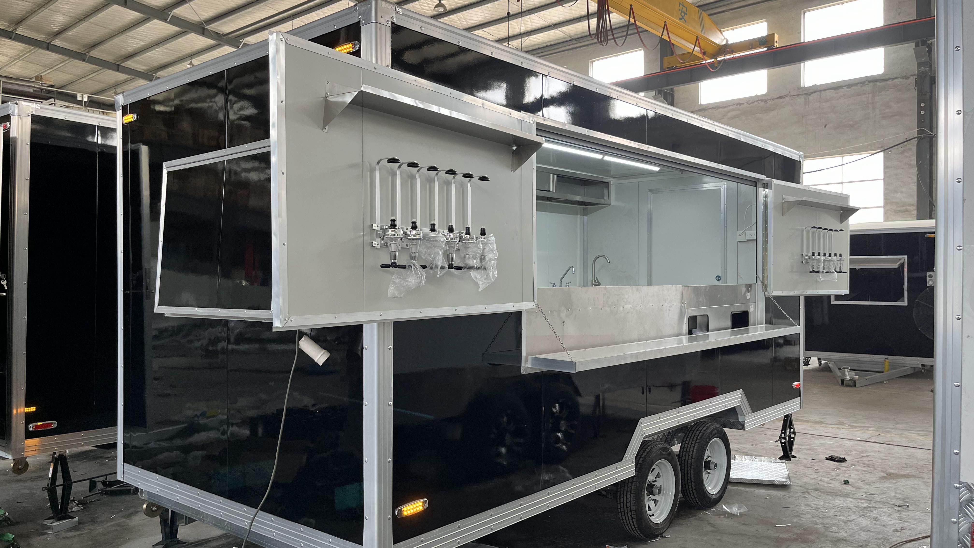 "Bubbles Bottles Brews multi-functional mobile food truck" 