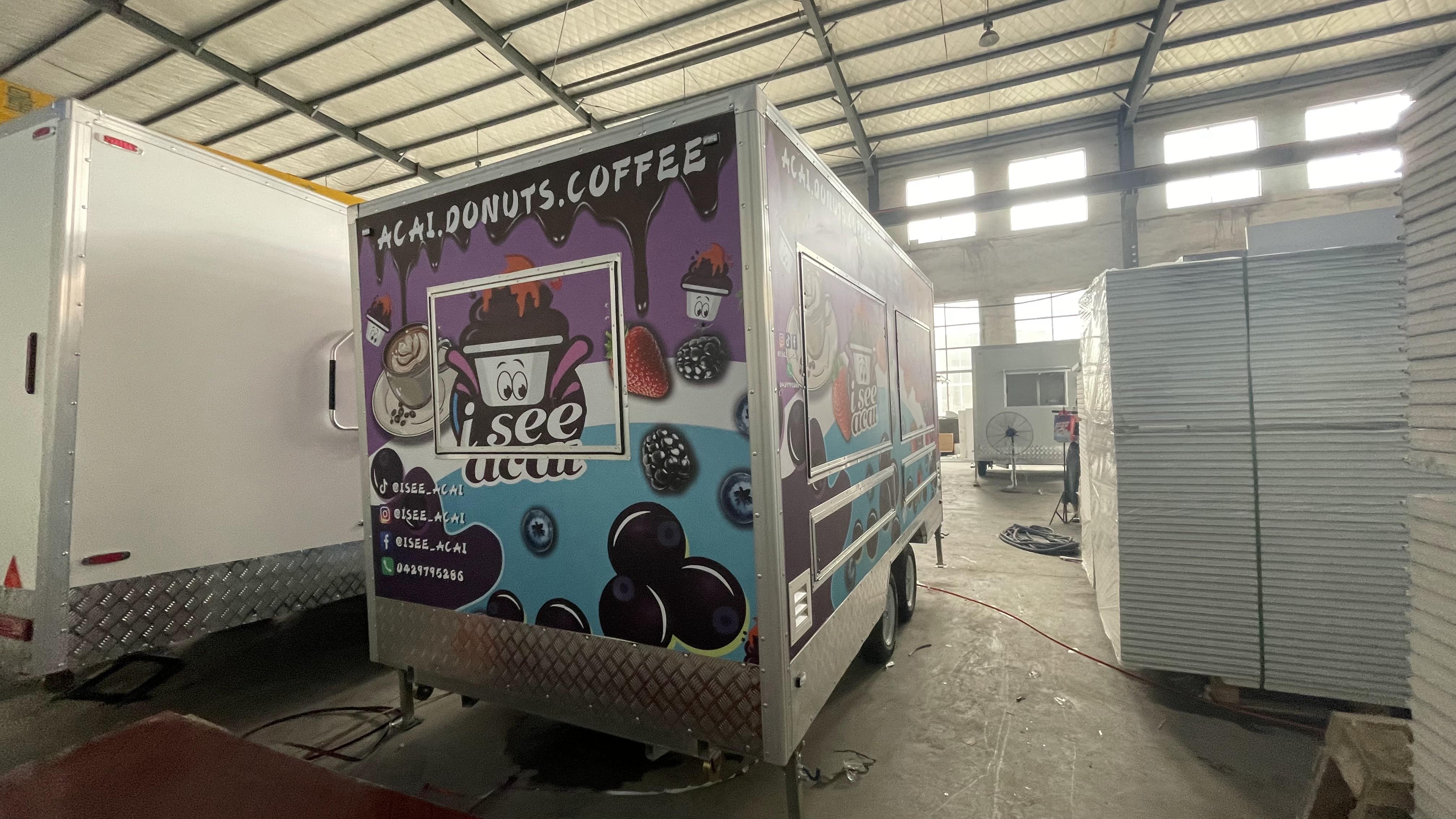 Acai berry donut Coffee mobile food truck, embark on a delicious journey