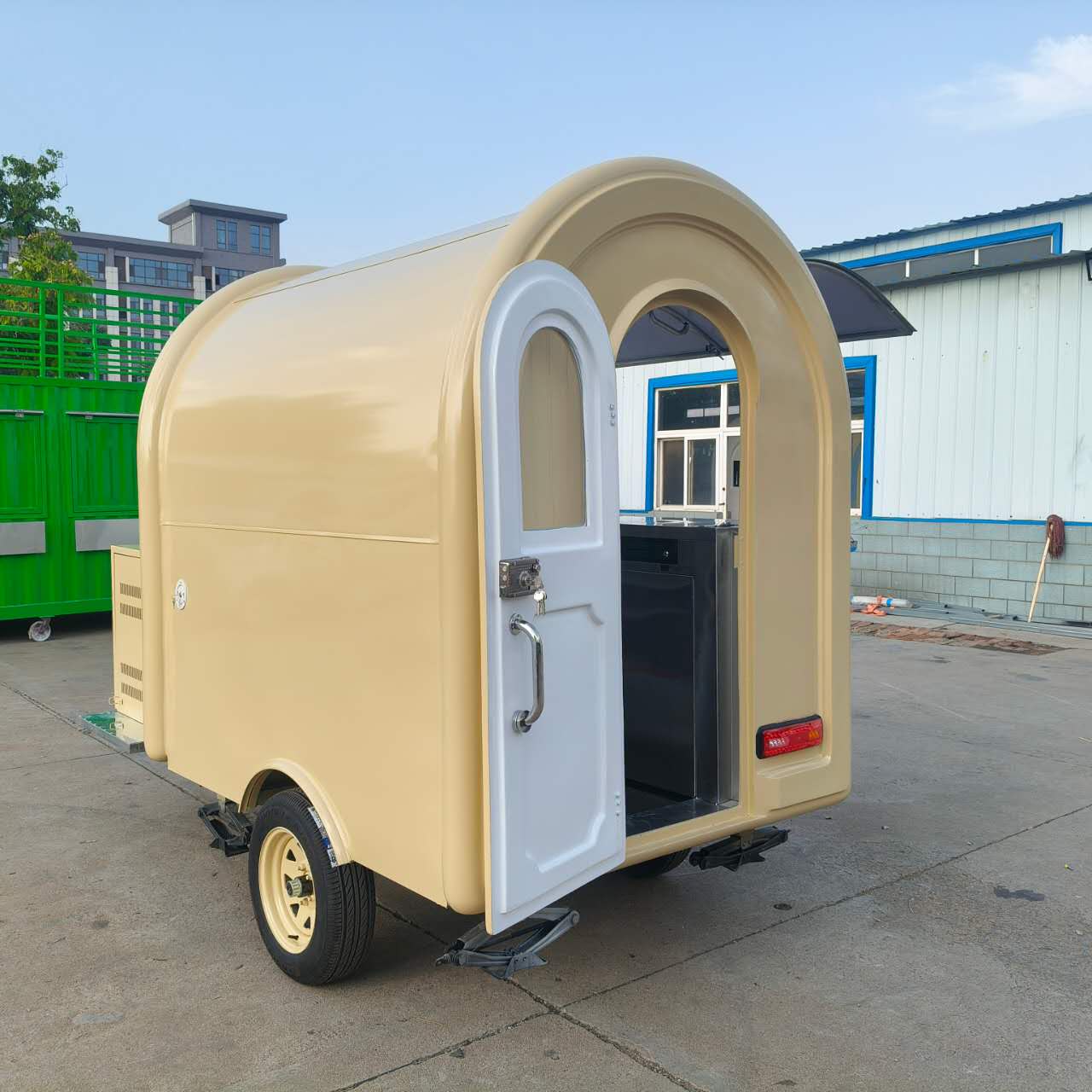 Multi-functional mobile snack cart, mobile food vending cart, convenient food truck