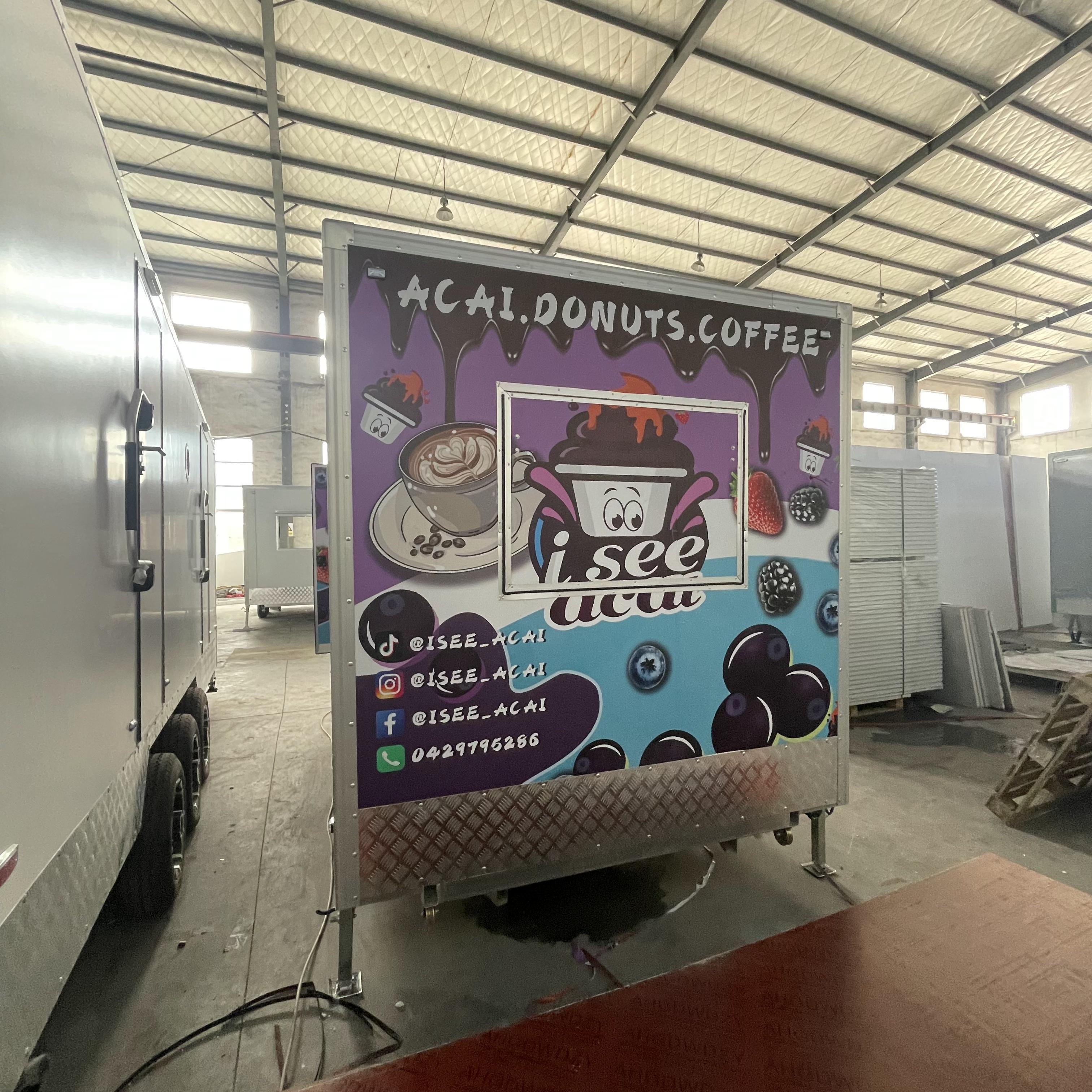 Acai berry donut Coffee mobile food truck, embark on a delicious journey