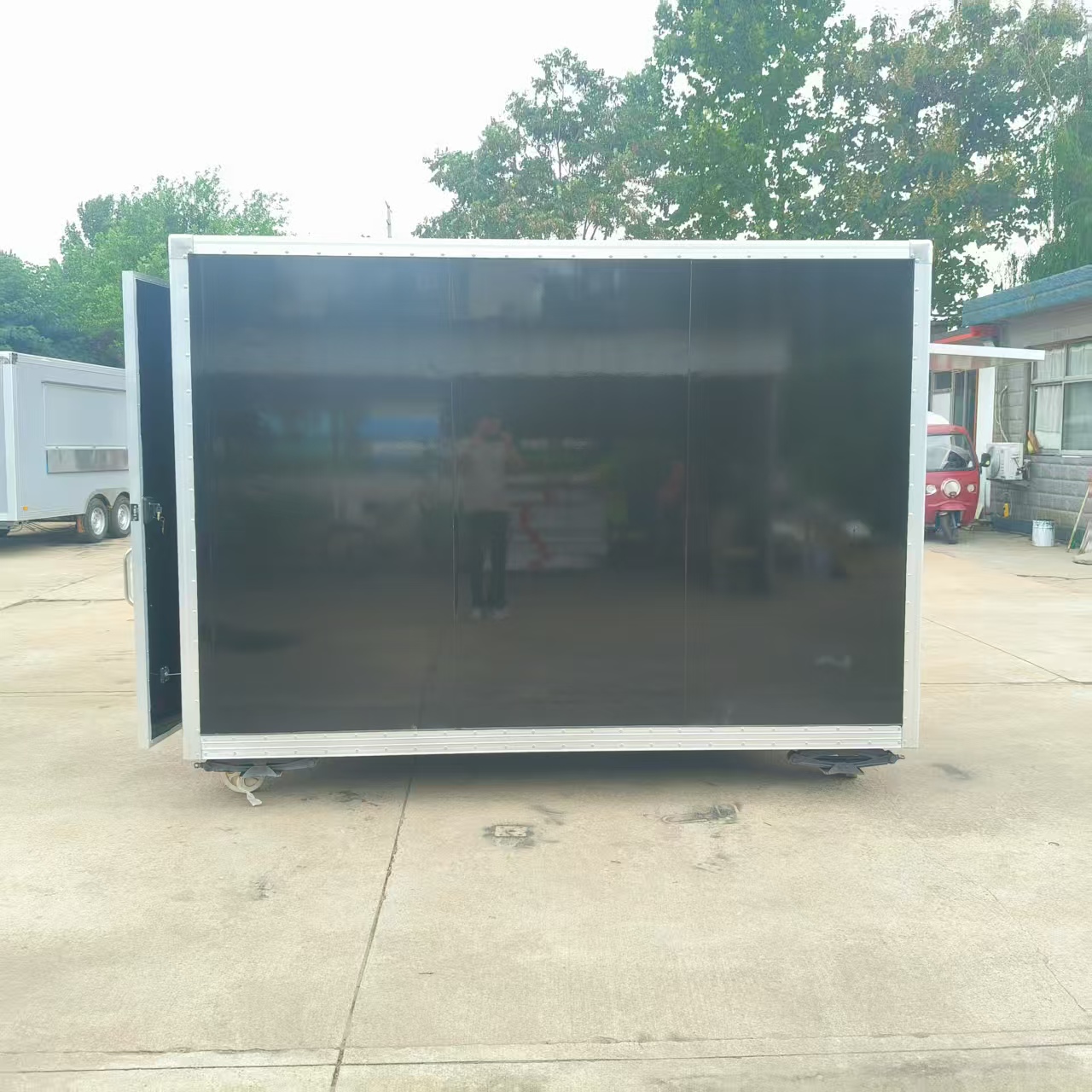 Mobile kiosk, multi-functional mobile snack truck, food truck