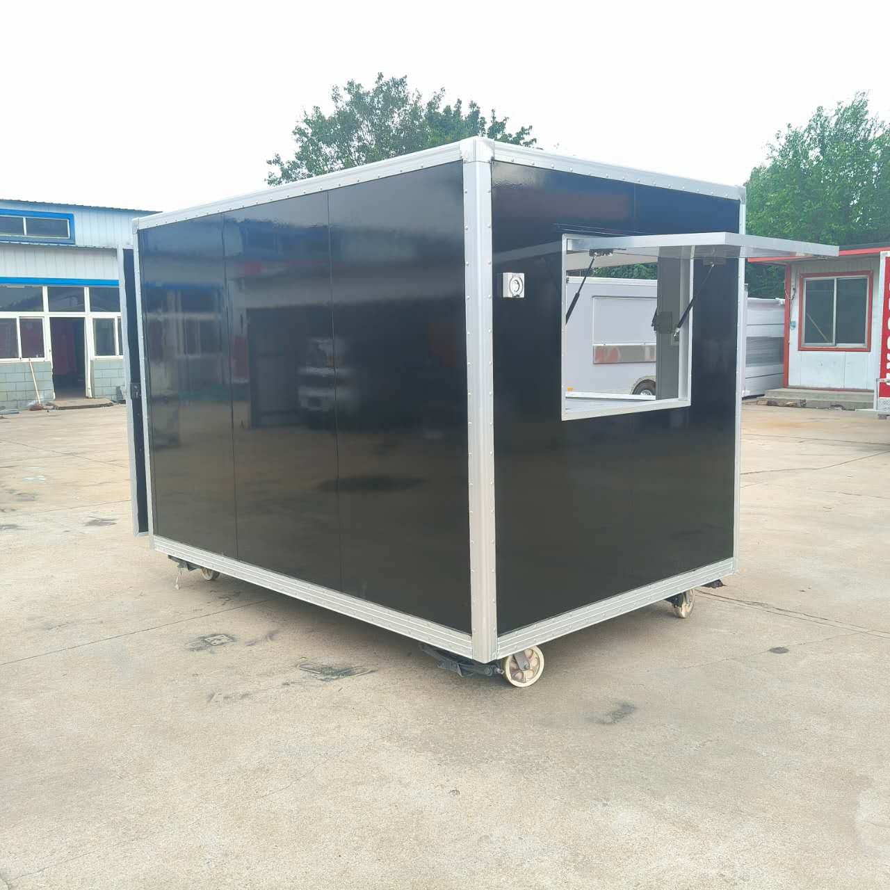 Mobile kiosk, multi-functional mobile snack truck, food truck