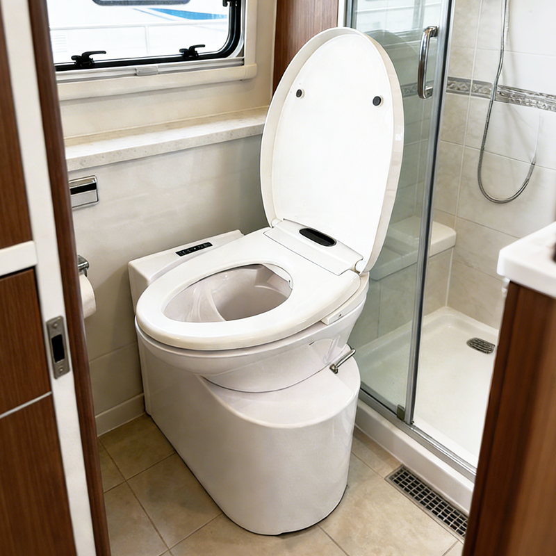 Essential for RV modification: Integrated electric shredding toilet suitable for narrow Spaces