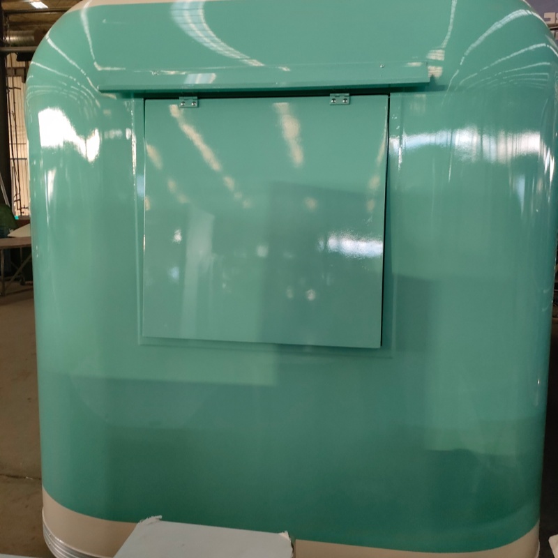 Mint green retro mobile food truck, commercial multi-functional mobile food truck